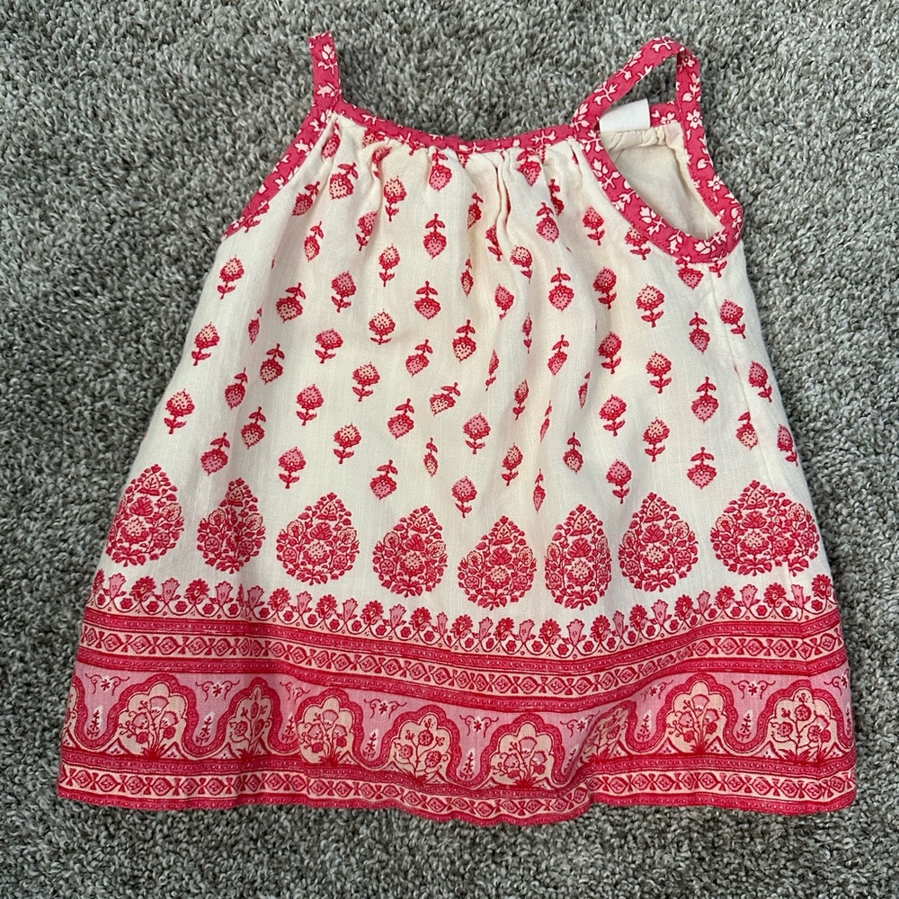 Pink and Cream Baby Dress